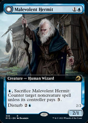 Malevolent Hermit // Benevolent Geist (Extended Art) [Innistrad: Midnight Hunt] | GrognardGamesBatavia