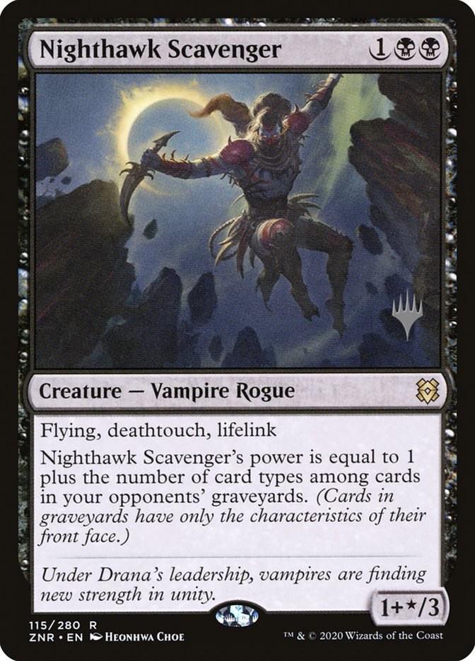 Nighthawk Scavenger (Promo Pack) [Zendikar Rising Promos] | GrognardGamesBatavia