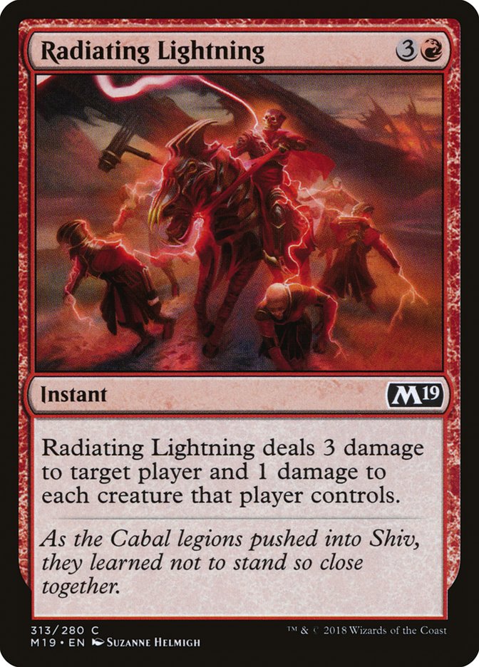 Radiating Lightning [Core Set 2019] | GrognardGamesBatavia