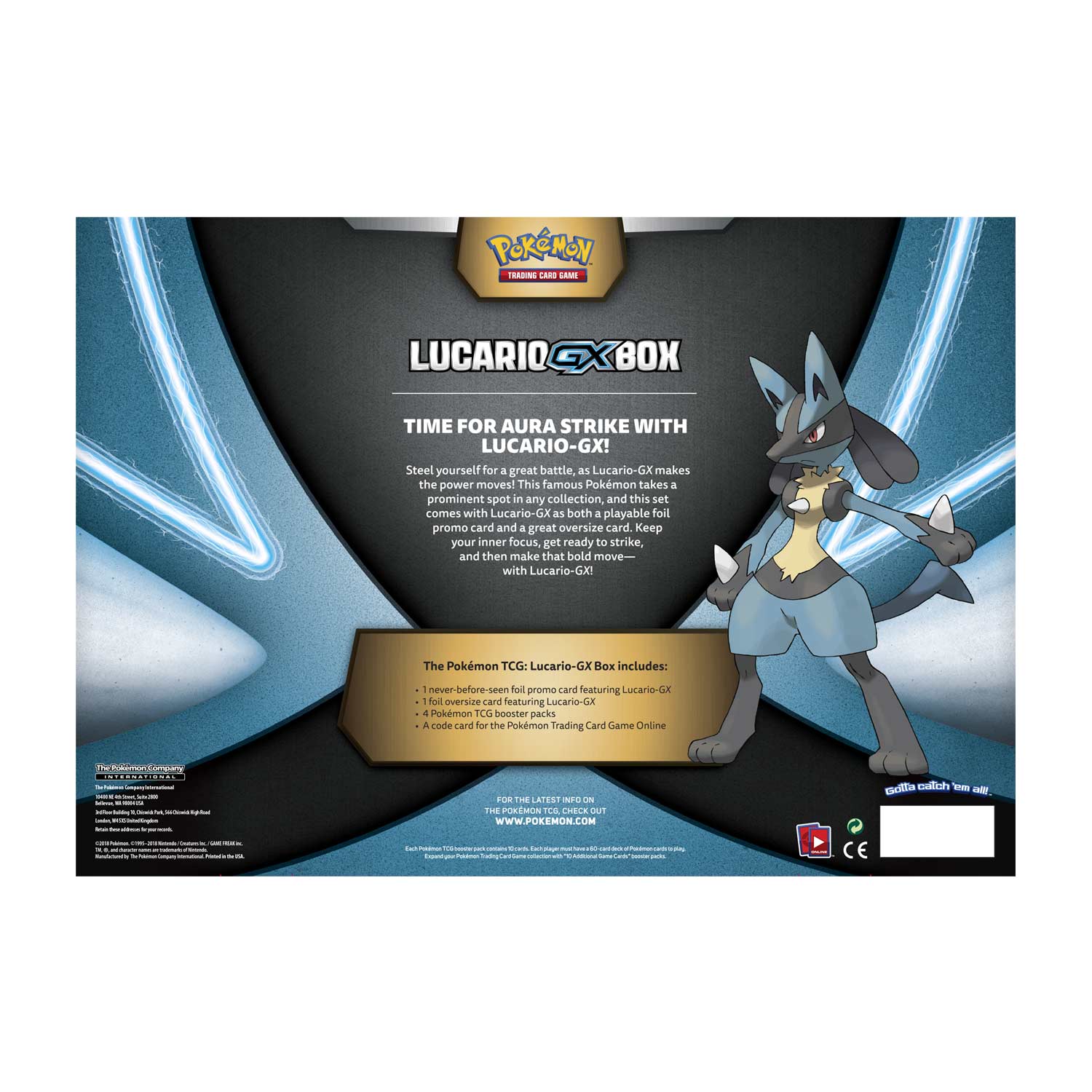 Sun & Moon: Ultra Prism - Lucario GX Box | GrognardGamesBatavia