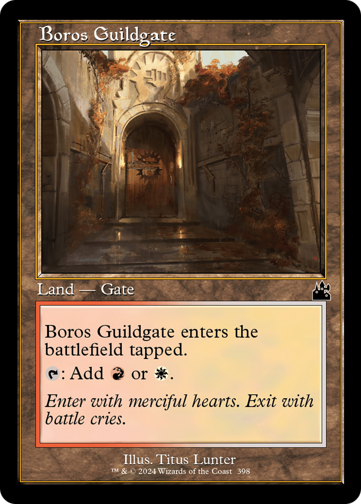 Boros Guildgate (Retro Frame) [Ravnica Remastered] | GrognardGamesBatavia