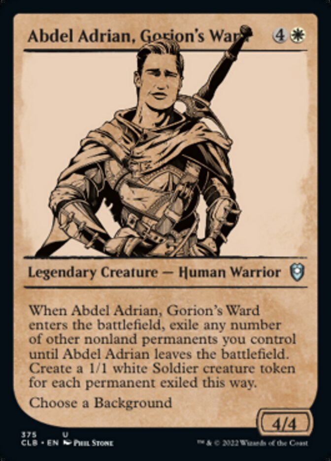 Abdel Adrian, Gorion's Ward (Showcase) [Commander Legends: Battle for Baldur's Gate] | GrognardGamesBatavia