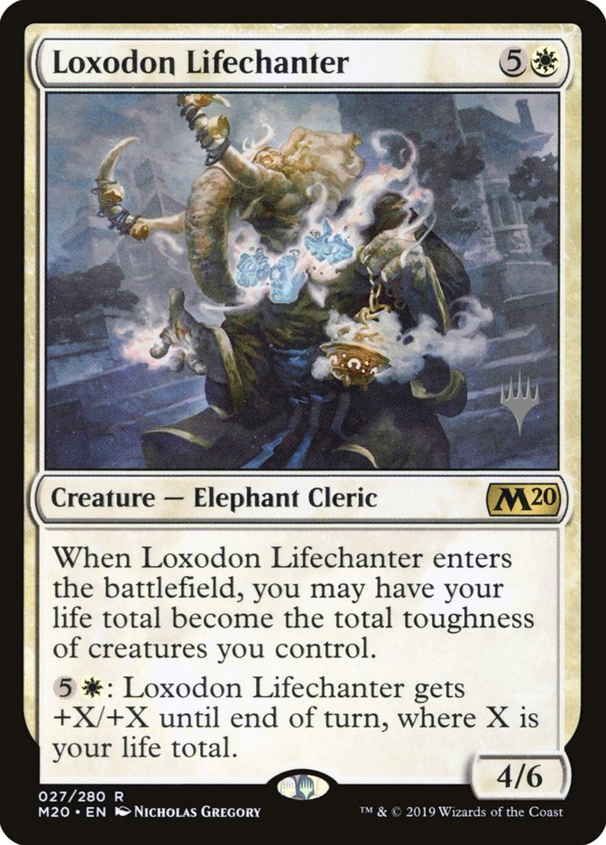 Loxodon Lifechanter (Promo Pack) [Core Set 2020 Promos] | GrognardGamesBatavia