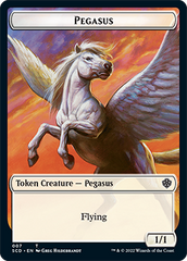 Pegasus // Faerie Double-Sided Token [Starter Commander Decks] | GrognardGamesBatavia