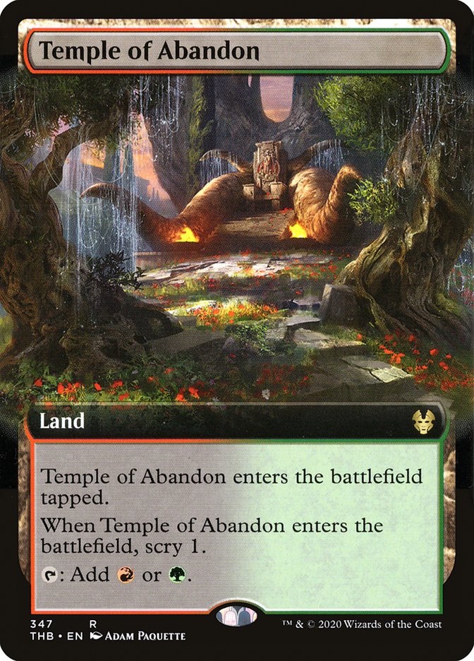 Temple of Abandon (Extended Art) [Theros Beyond Death] | GrognardGamesBatavia