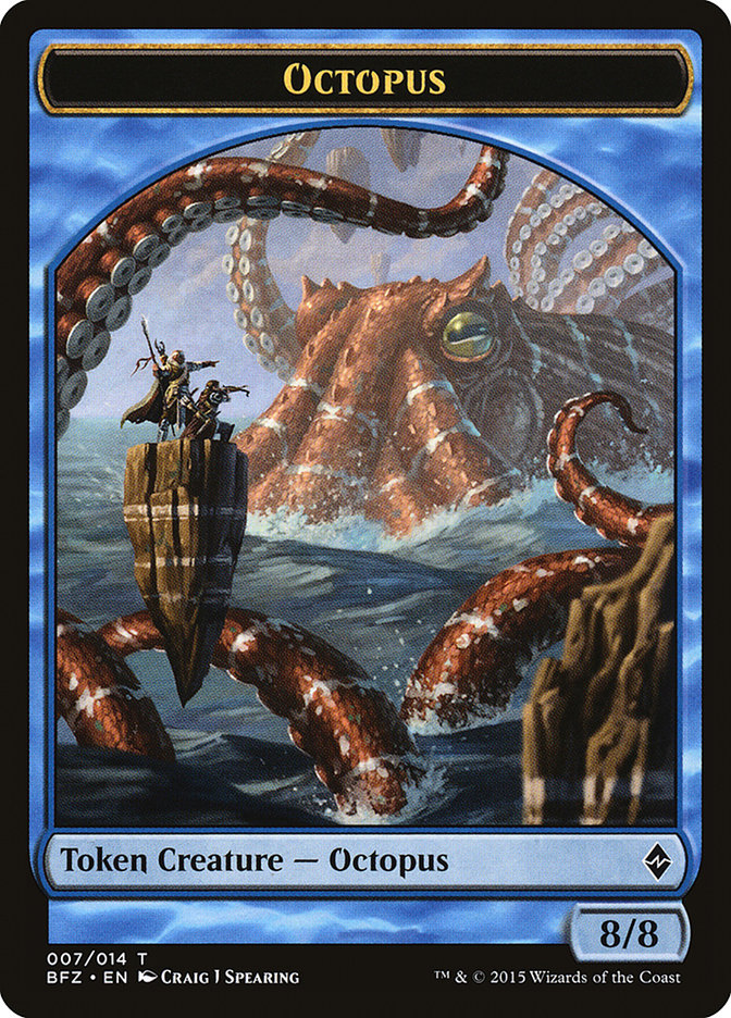 Octopus Token [Battle for Zendikar Tokens] | GrognardGamesBatavia