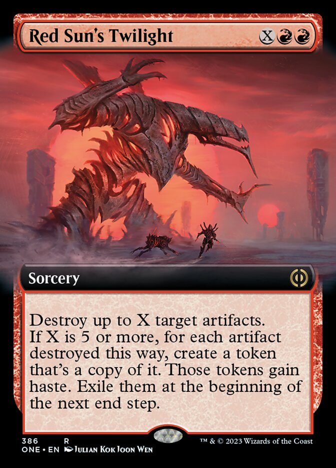 Red Sun's Twilight (Extended Art) [Phyrexia: All Will Be One] | GrognardGamesBatavia