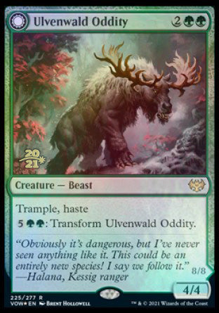 Ulvenwald Oddity // Ulvenwald Behemoth [Innistrad: Crimson Vow Prerelease Promos] | GrognardGamesBatavia