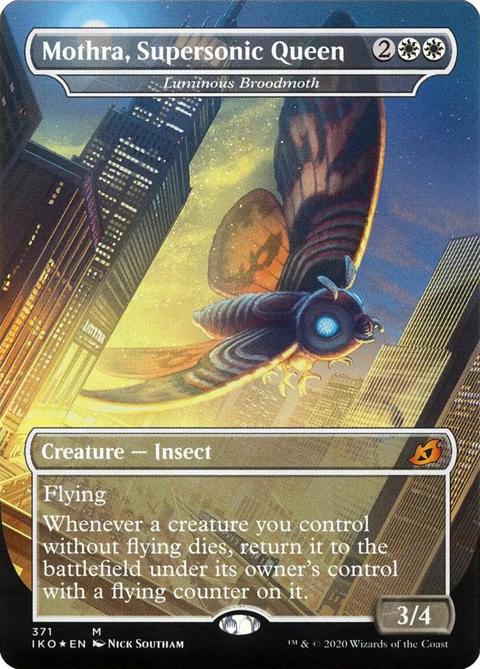 Luminous Broodmoth - Mothra, Supersonic Queen (Godzilla Series) [Ikoria: Lair of Behemoths] | GrognardGamesBatavia