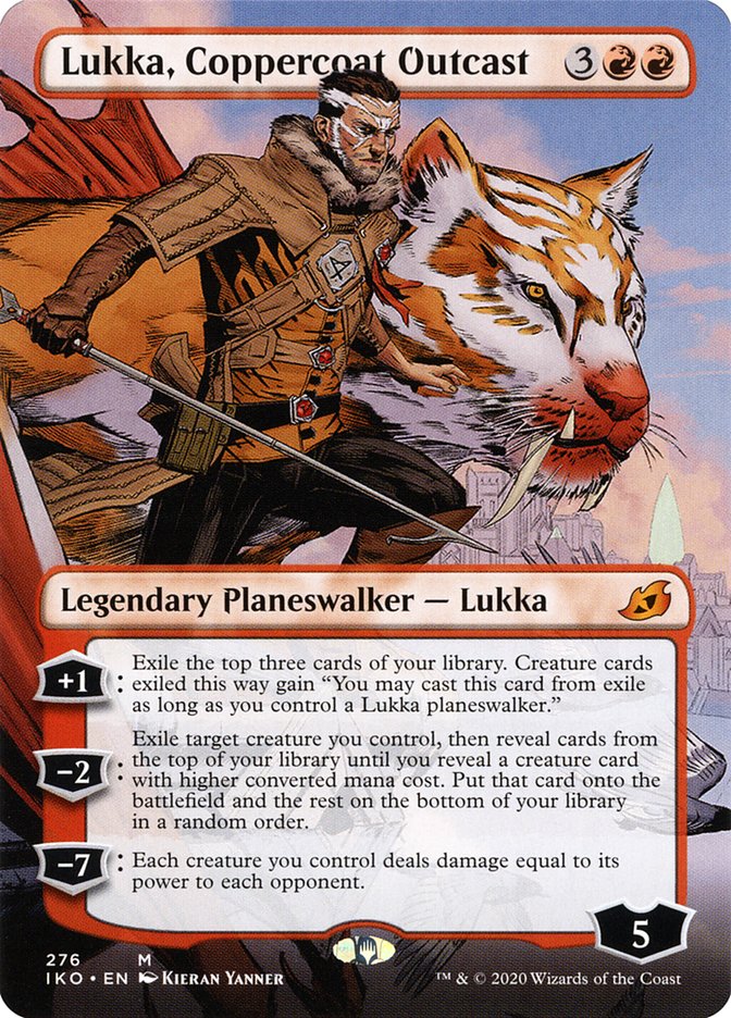 Lukka, Coppercoat Outcast (Borderless) [Ikoria: Lair of Behemoths] | GrognardGamesBatavia