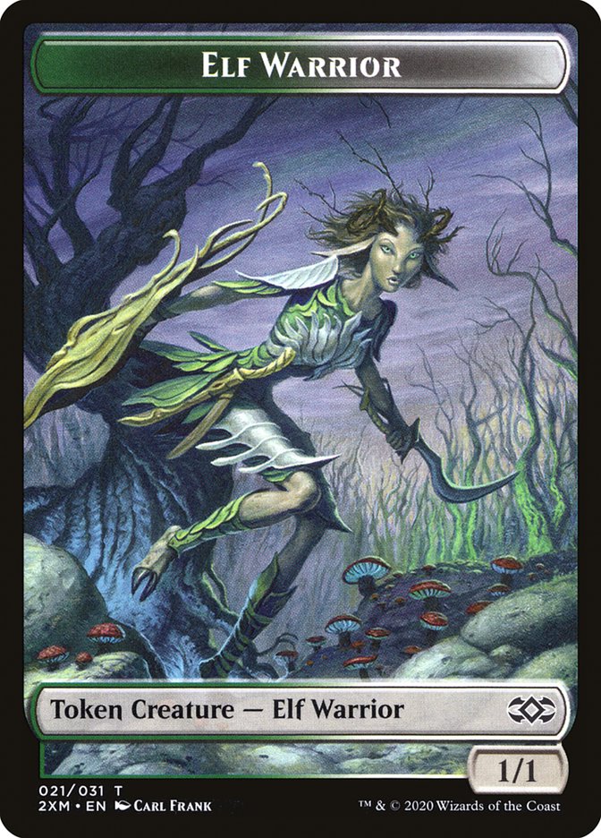 Elf Warrior Token [Double Masters Tokens] | GrognardGamesBatavia