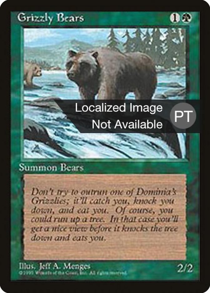 Grizzly Bears [Fourth Edition (Foreign Black Border)] | GrognardGamesBatavia