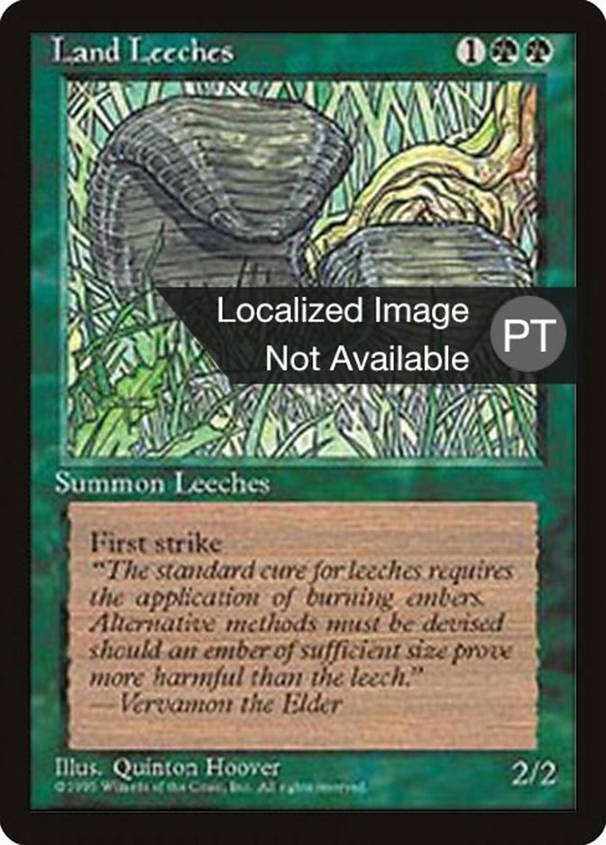 Land Leeches [Fourth Edition (Foreign Black Border)] | GrognardGamesBatavia