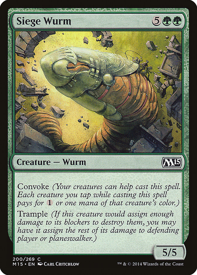 Siege Wurm [Magic 2015] | GrognardGamesBatavia