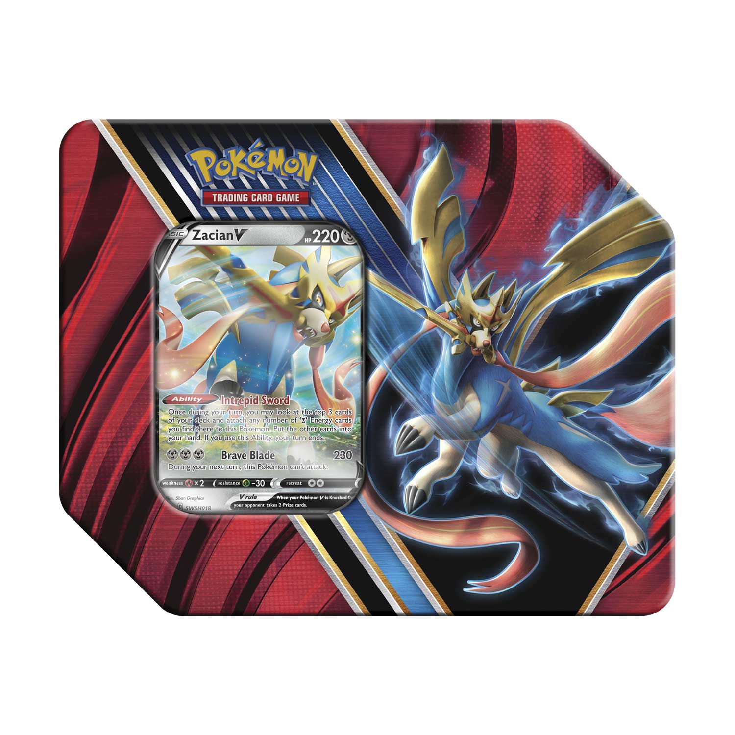 Sword & Shield: Rebel Clash - Legends of Galar Collector's Tin (Zacian V) | GrognardGamesBatavia