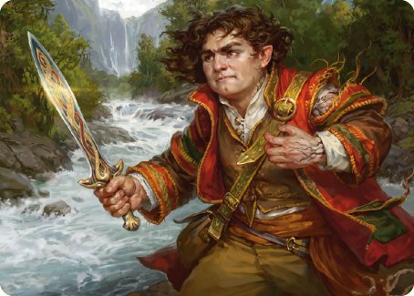 Frodo Baggins Art Card (16/81) [The Lord of the Rings: Tales of Middle-earth Art Series] | GrognardGamesBatavia