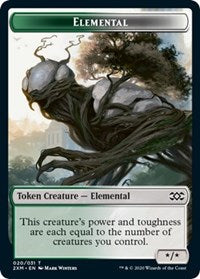 Elemental // Shapeshifter Double-Sided Token [Double Masters Tokens] | GrognardGamesBatavia