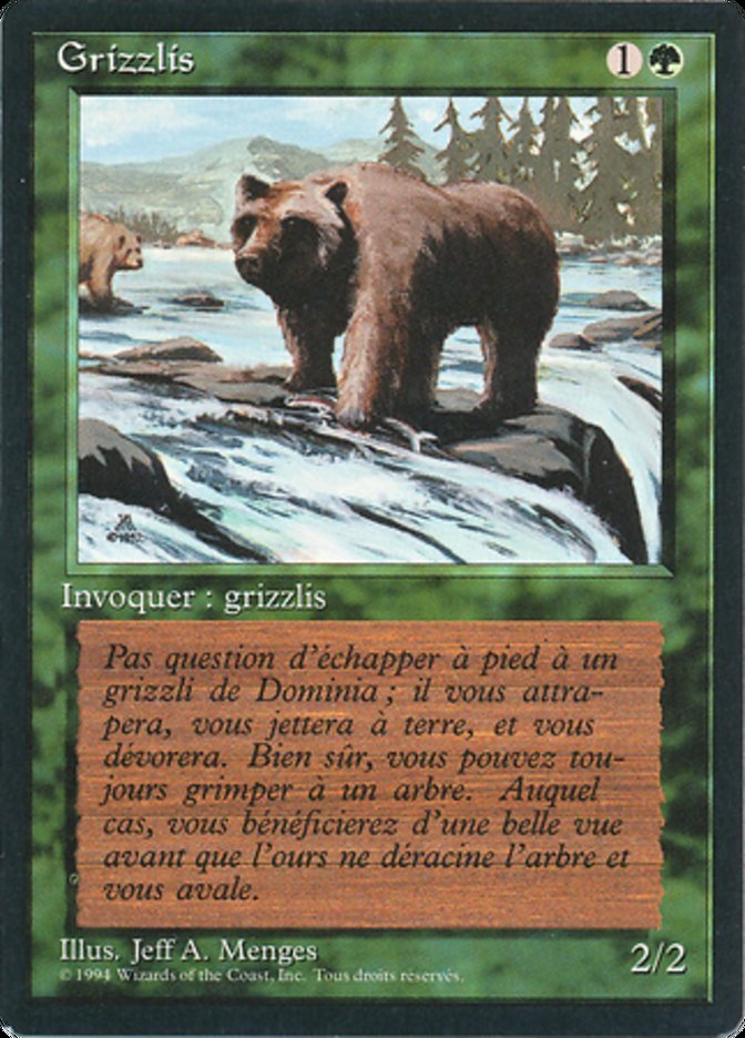 Grizzly Bears [Foreign Black Border] | GrognardGamesBatavia