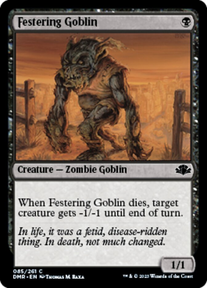 Festering Goblin [Dominaria Remastered] | GrognardGamesBatavia