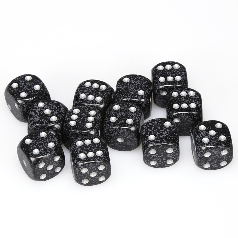 CHX25718 Speckled Ninja 12 D6 set | GrognardGamesBatavia