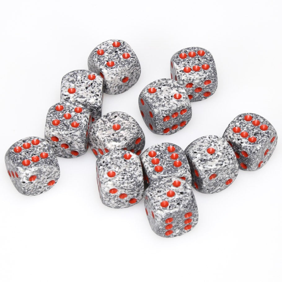 CHX25720 Speckled Granite 12 D6 set | GrognardGamesBatavia