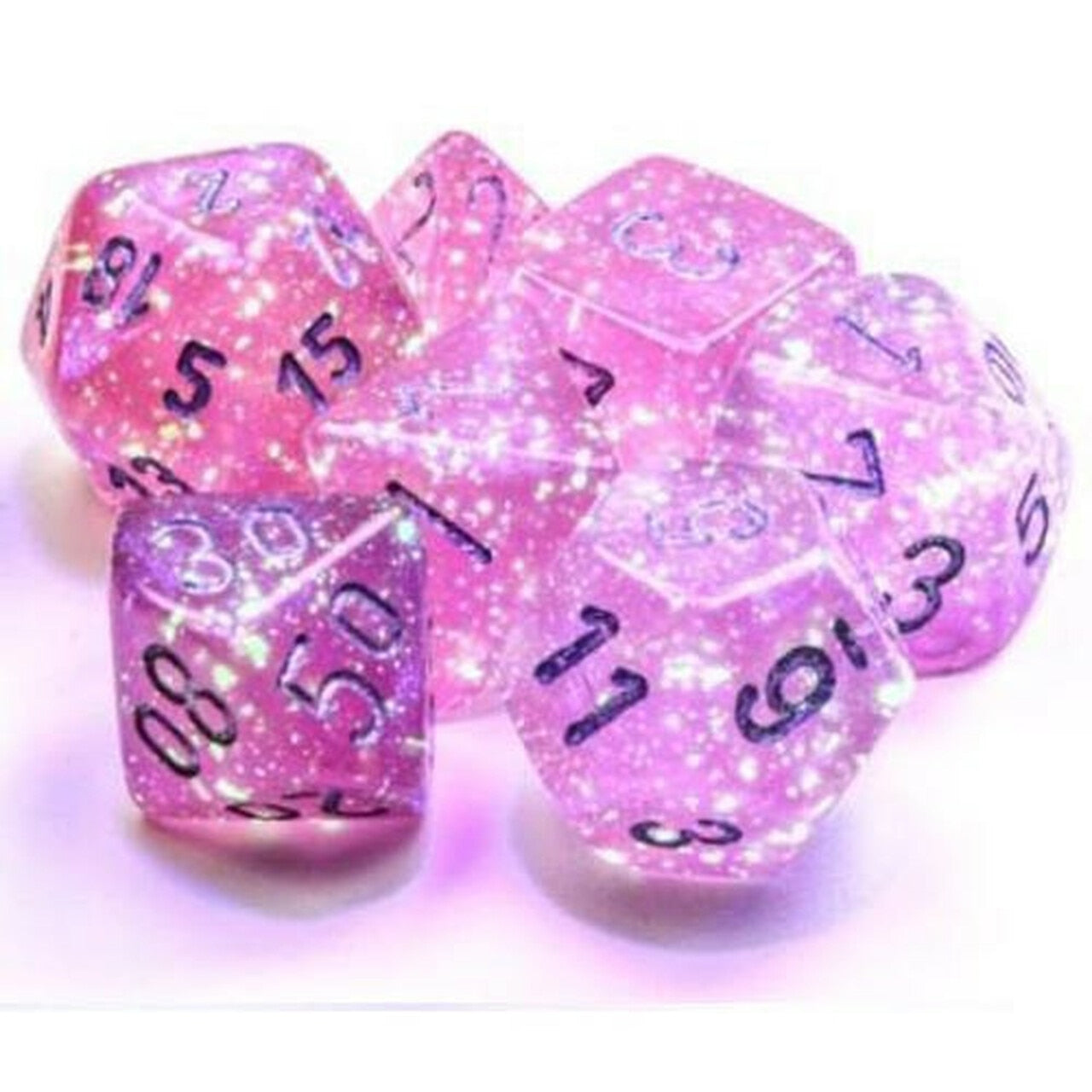 CHX27584 Borealis Pink/Silver 7 die Set | GrognardGamesBatavia