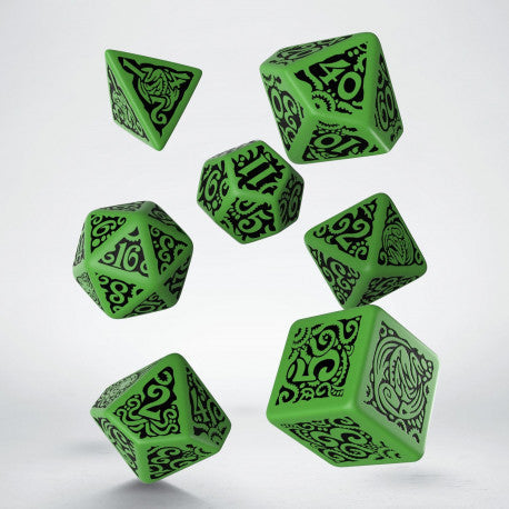 The Outer Gods Cthulhu Dice Set - Green | GrognardGamesBatavia