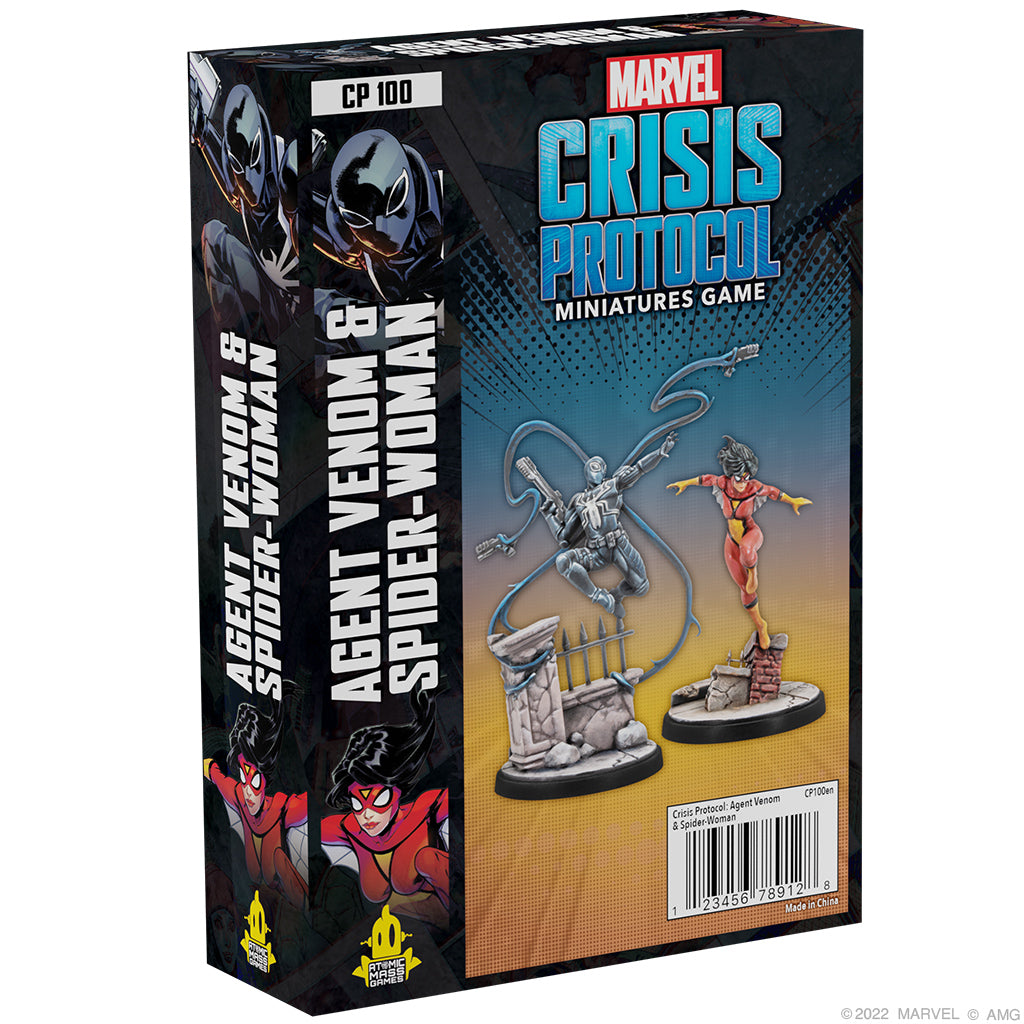 CP 100 Marvel Crisis Protocol: AGENT VENOM & SPIDER-WOMAN | GrognardGamesBatavia