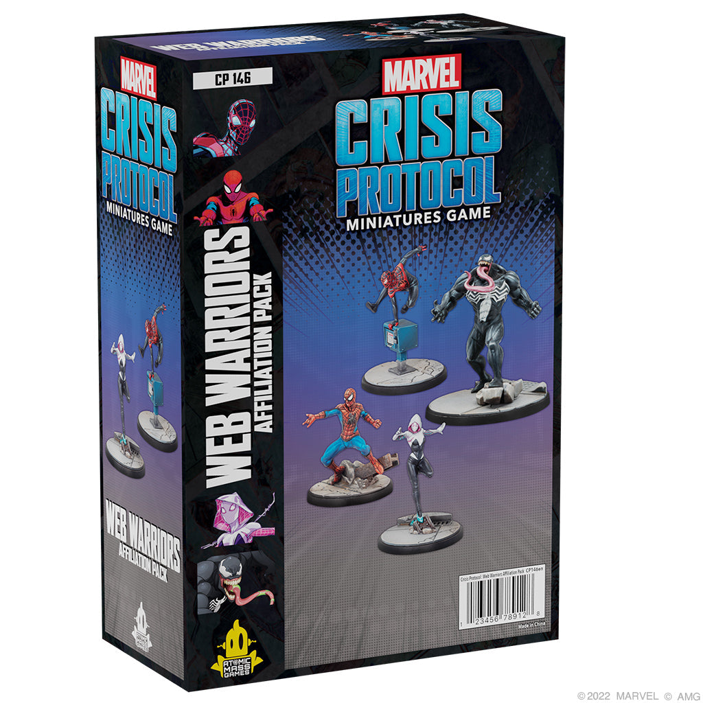 CP 146 Marvel Crisis Protocol: WEB WARRIORS AFFILIATION PACK | GrognardGamesBatavia