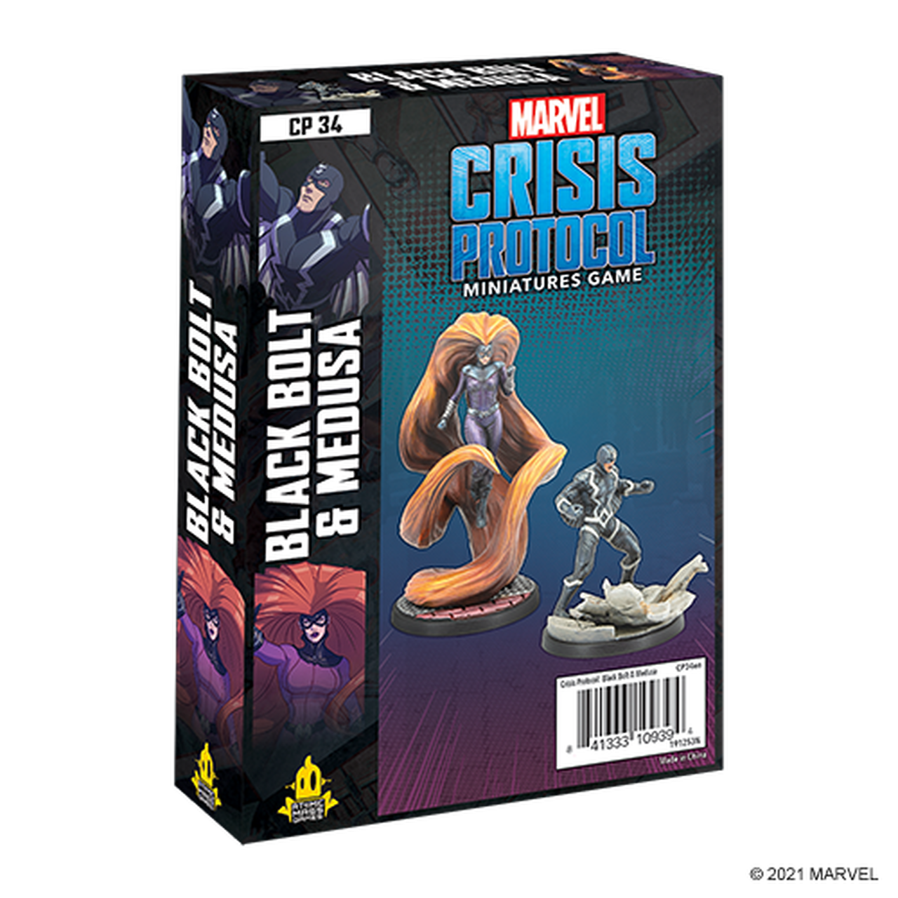 CP 34 Marvel Crisis Protocol: Black Bolt & Medusa | GrognardGamesBatavia