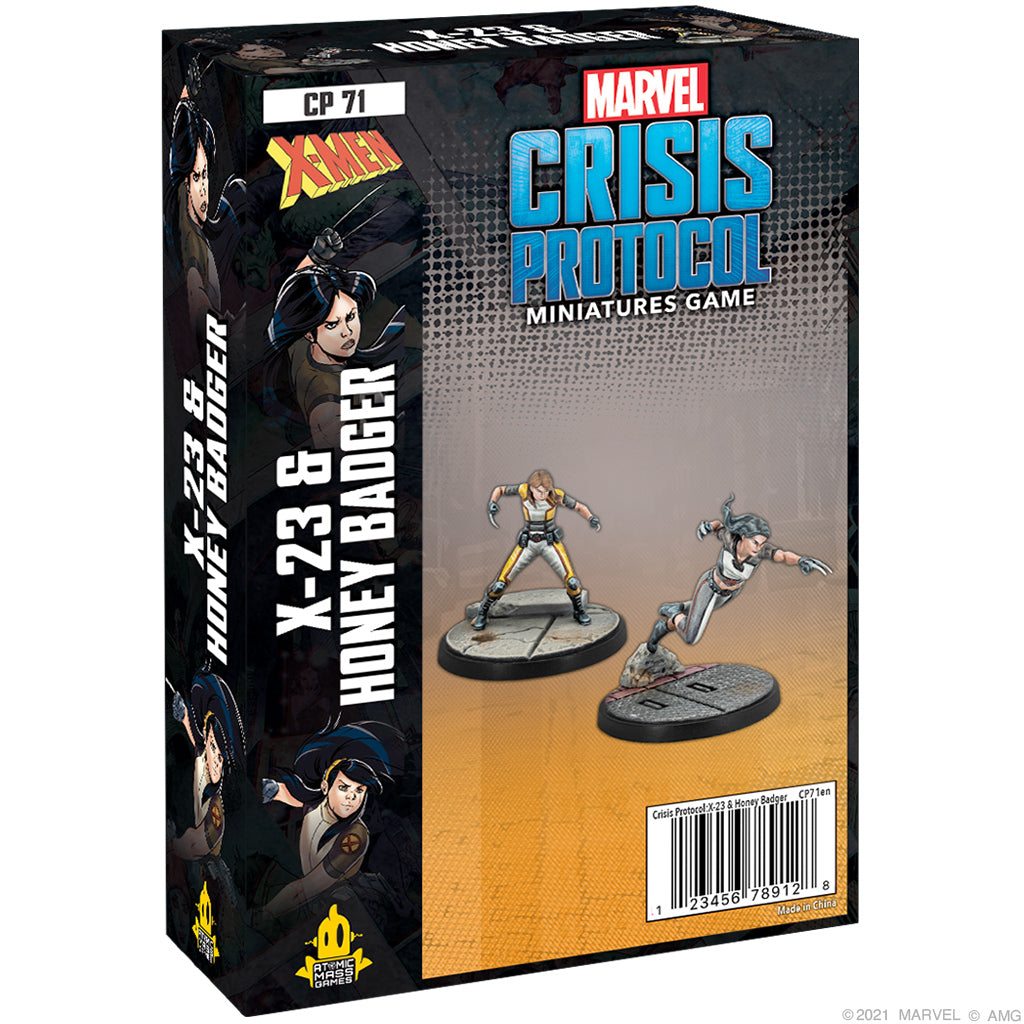 CP 71 Marvel Crisis Protocol: X-23 and Honey Badger | GrognardGamesBatavia