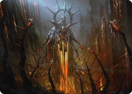 Solphim, Mayhem Dominus Art Card [Phyrexia: All Will Be One Art Series] | GrognardGamesBatavia