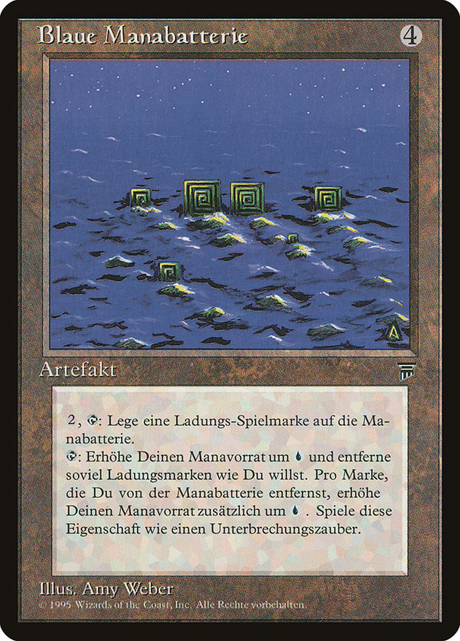 Blue Mana Battery (German) - "Blaue Manabatterie" [Renaissance] | GrognardGamesBatavia