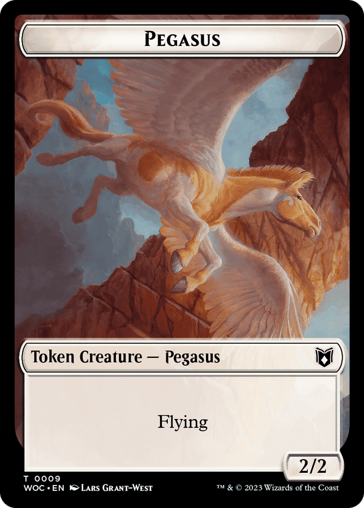 Pirate // Pegasus Double-Sided Token [Wilds of Eldraine Commander Tokens] | GrognardGamesBatavia