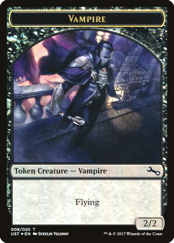 Vampire // Vampire Double-Sided Token [Unstable Tokens] | GrognardGamesBatavia