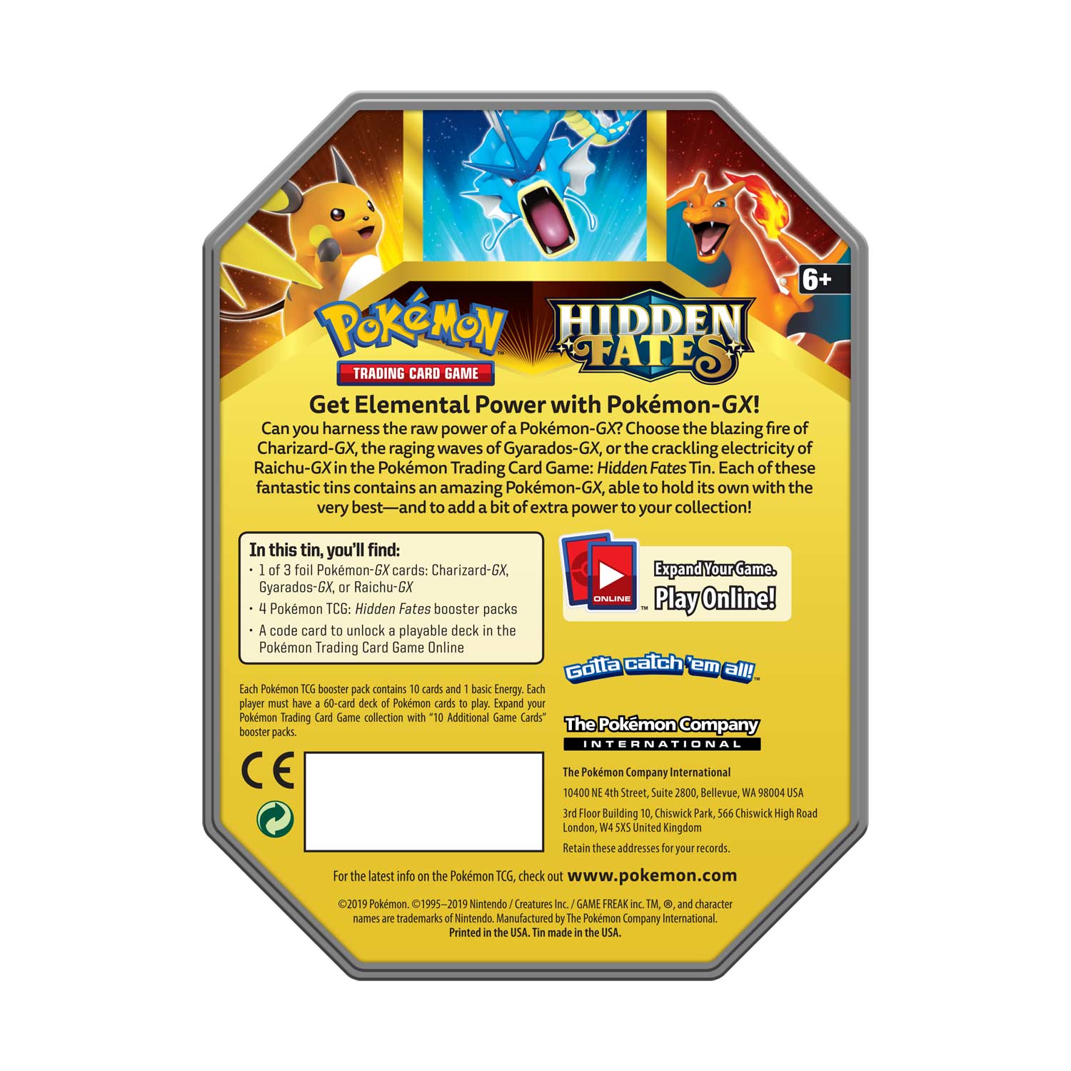 Hidden Fates - Collector's Tin (Raichu GX) | GrognardGamesBatavia