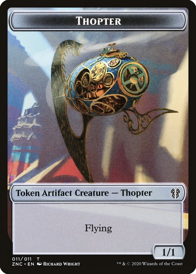 Faerie Rogue // Thopter Double-Sided Token [Zendikar Rising Commander Tokens] | GrognardGamesBatavia