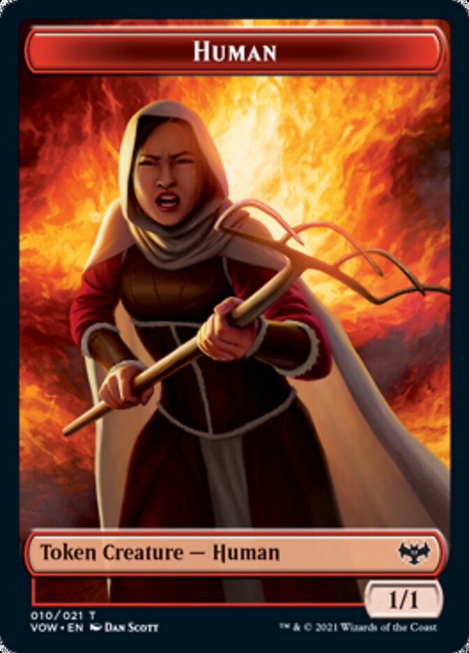 Human Token (010) [Innistrad: Crimson Vow Tokens] | GrognardGamesBatavia