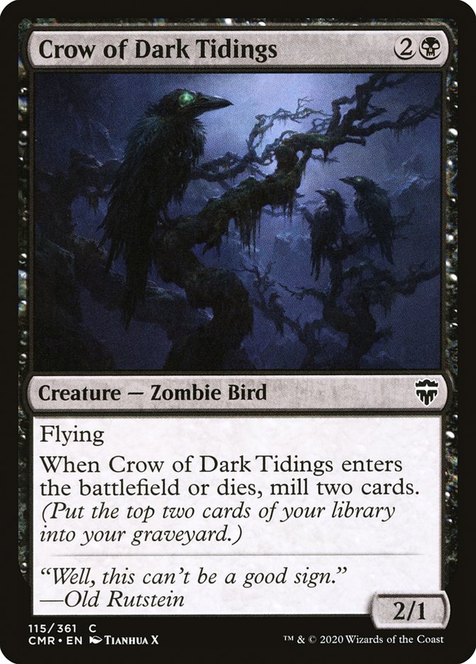 Crow of Dark Tidings [Commander Legends] | GrognardGamesBatavia