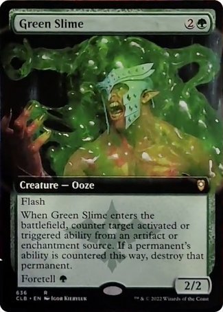 Green Slime (Extended Art) [Commander Legends: Battle for Baldur's Gate] | GrognardGamesBatavia