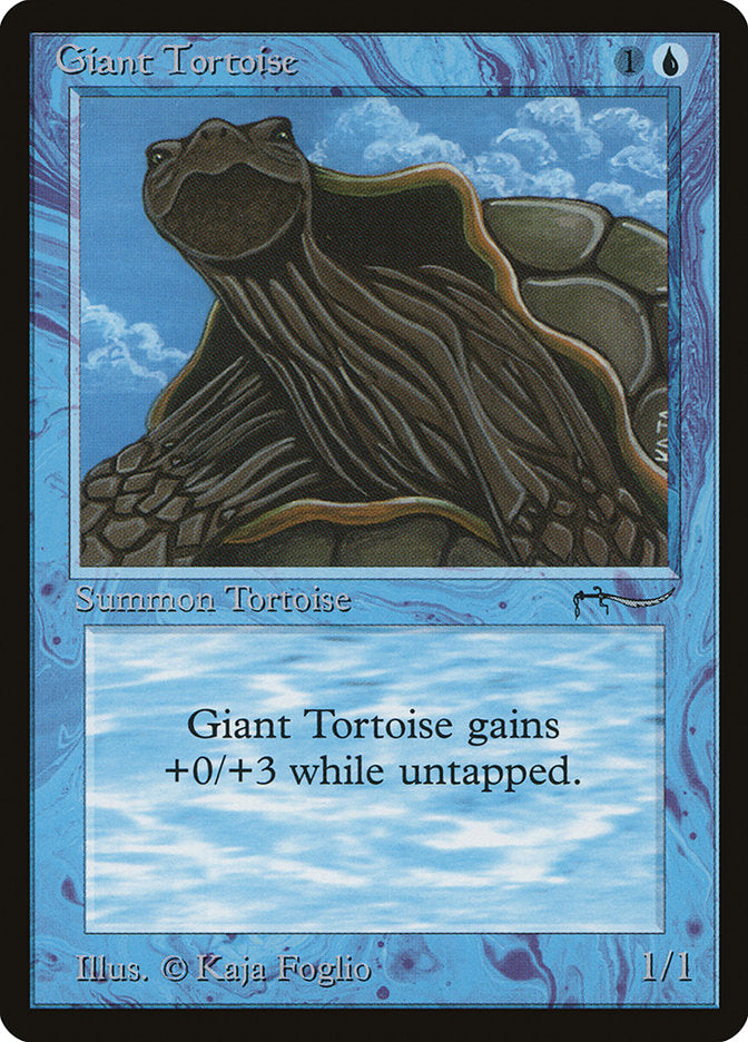 Giant Tortoise (Dark Mana Cost) [Arabian Nights] | GrognardGamesBatavia