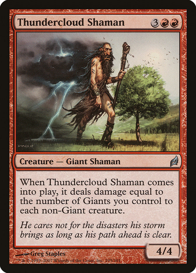 Thundercloud Shaman [Lorwyn] | GrognardGamesBatavia