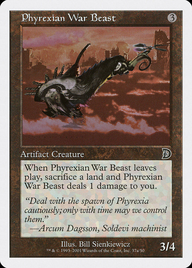 Phyrexian War Beast (Signature on Left) [Deckmasters] | GrognardGamesBatavia