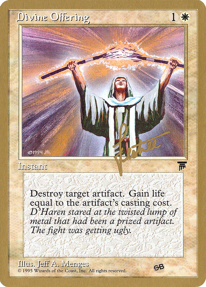 Divine Offering (Bertrand Lestree) (SB) [Pro Tour Collector Set] | GrognardGamesBatavia