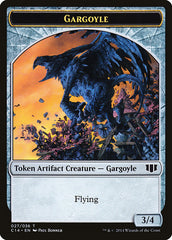 Gargoyle // Elf Warrior Double-Sided Token [Commander 2014 Tokens] | GrognardGamesBatavia