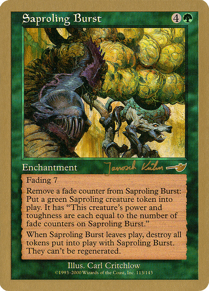 Saproling Burst (Janosch Kuhn) [World Championship Decks 2000] | GrognardGamesBatavia