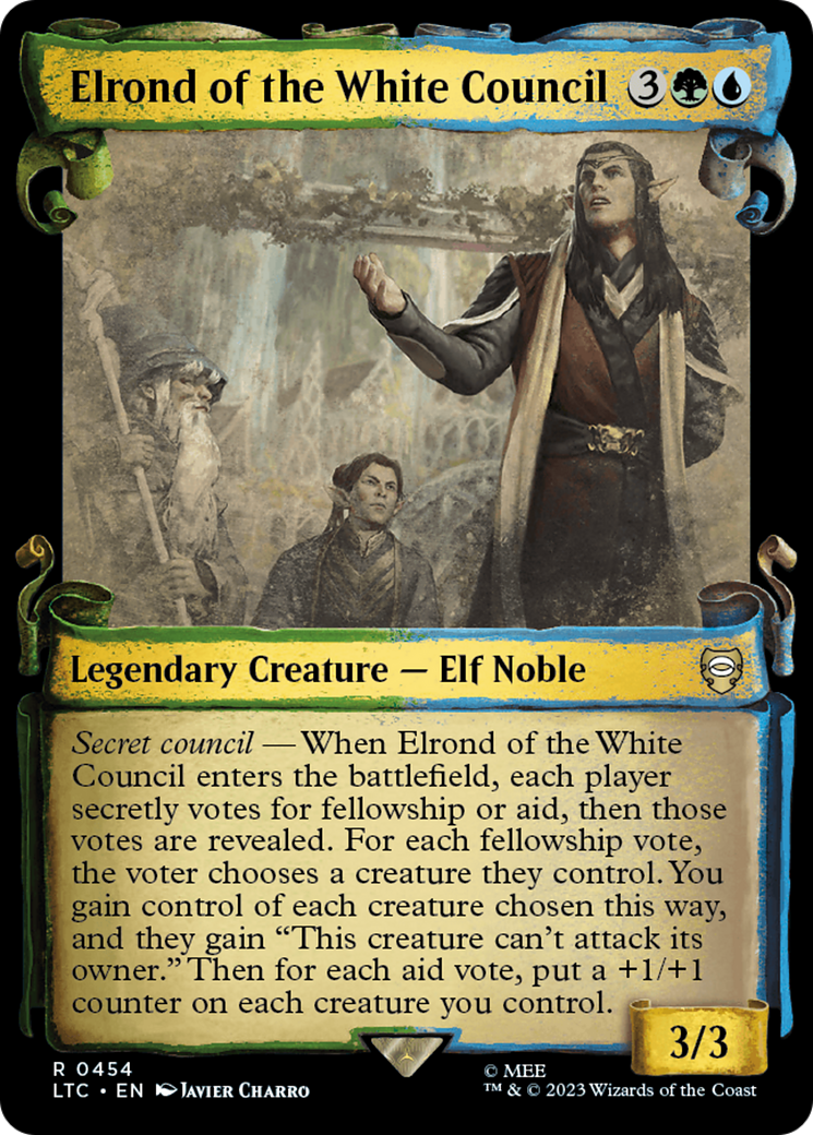 Elrond of the White Council [The Lord of the Rings: Tales of Middle-Earth Commander Showcase Scrolls] | GrognardGamesBatavia