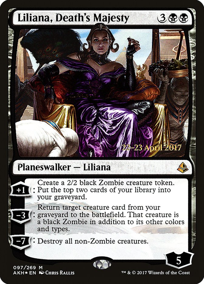 Liliana, Death's Majesty [Amonkhet Prerelease Promos] | GrognardGamesBatavia