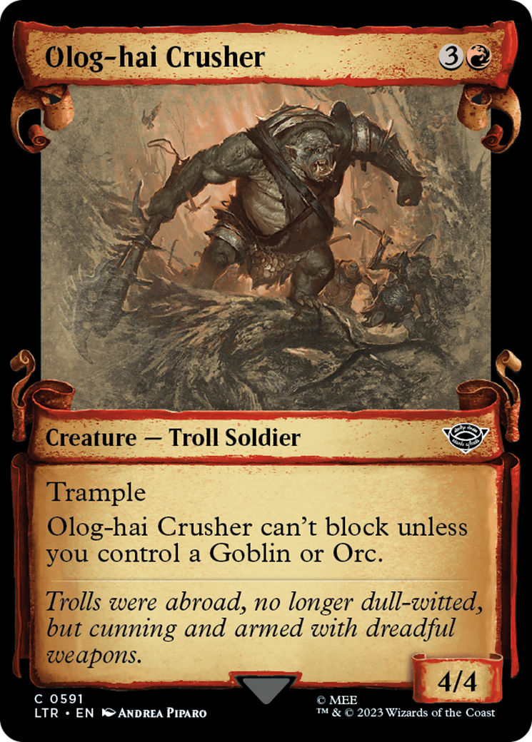 Olog-Hai Crusher [The Lord of the Rings: Tales of Middle-Earth Showcase Scrolls] | GrognardGamesBatavia