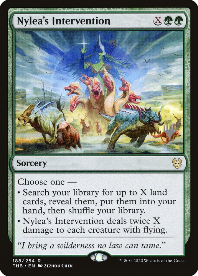 Nylea's Intervention (Promo Pack) [Theros Beyond Death Promos] | GrognardGamesBatavia